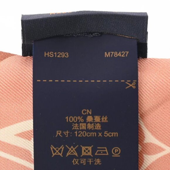 LOUIS VUITTON Bandeau BB Lucky LV Pink M78427 scarf - Picture 8 of 8
